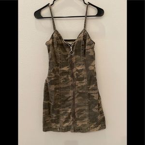 TOPSHOP camouflage dress